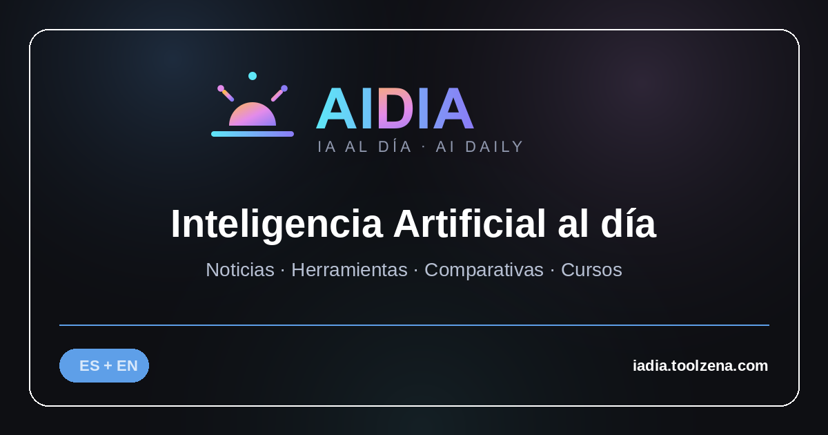 I built AIDIA, English, a Spanish-first website for following AI news without the hype logo